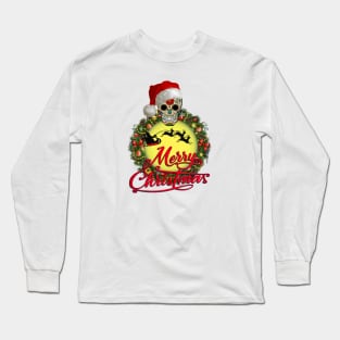 Merry Christmas La calavera Long Sleeve T-Shirt